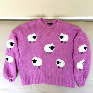 Forever 21 | Sweaters | Adorable Sheep Sweater Worn Once For A Theme Party  Huge Conversation Starter | Poshmark